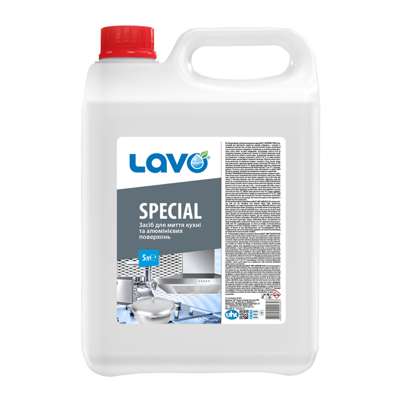 Професійний засіб для миття кухні та алюмінієвих поверхонь LAVO® SPECIAL, кан. 5 л